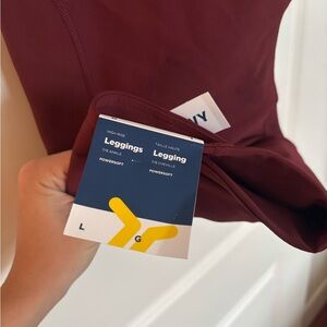 Old Navy High-Rise Maroon Leggings